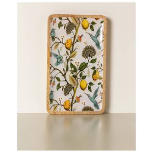 Handmade Wooden Enamel Tray Indian Artisans' Export-Ready <b>Decorative</b> Tray - Product Image 2