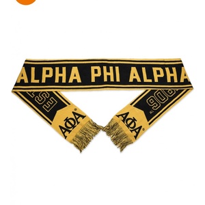 Bufanda suave negra verde y rosa con letras griegas de fraternidad y hermandad personalizada - Product Image 5