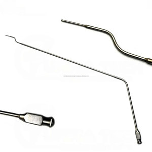 Aguja de Inyección Veterinaria Reutilizable de Acero Inoxidable Duradero con Punta Redonda para Cirugía Animal - Product Image 1