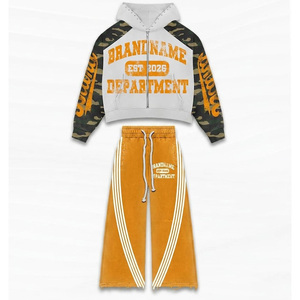 Factory Wholesale New Design Custom Style Tracksuit Set With High Quality Sun Fade Wash Effect Private Label Mens Tracksuit 2026 - Product Image 4