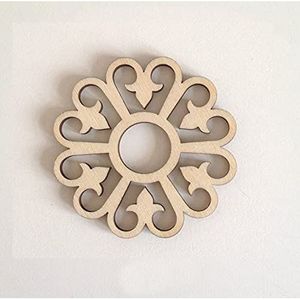 Posavasos de MDF Duraderos con Grabado Láser, Superficie Rústica Tallada para Decoración del Hogar, Protectores de Mesa y Almohadillas - Product Image 6