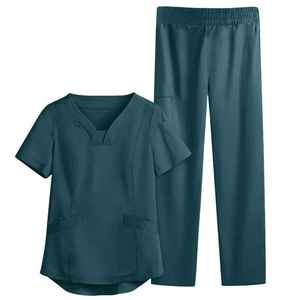 New Style Uniform Women Scrubs <b>Sets</b> Stylish Fashion Scrub Wholesale Customized Medical Nurse Uniform Short Sleeve for Women - Product Image 1