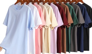 เสื้อยืดคอกลมทรงหลวม ผ้าฝ้ายแท้ 21 เส้น น้ำหนัก 200 กรัม ปักโลโก้ตามสั่ง ผลิตในโรงงานบังกลาเทศและจีน รับผลิตแบบ OEM - Product Image 5