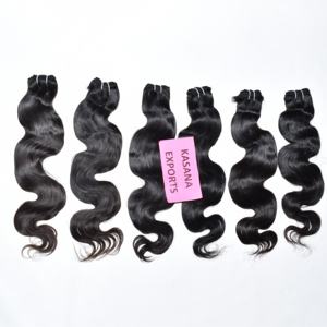 Venta al por mayor de cutícula alineada, paquete de fabricantes 100%, máquina vietnamita, procesamiento de doble trama, extensiones de cabello humano sin color - Product Image 4