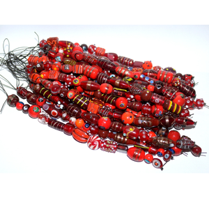 Perles de verre artisanales multicolores en cristal, combinaison fantaisie, tailles et formes variées |   Perles décoratives en vrac pour la fabrication de bijoux DIY - Product Image 5