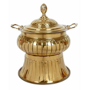 Juego de Recipientes para Buffet de Lujo con Tapa Enrollable y Recipiente para Alimentos, Funciona con Gas/Combustible, Metálico, para Servir en Banquetes - Product Image 4