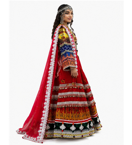 Vestido Afgano Kuchi Hecho a Mano, Ligero, Transpirable y Cómodo para Mujer, Estilo Tradicional Musulmán Vintage - Product Image 3