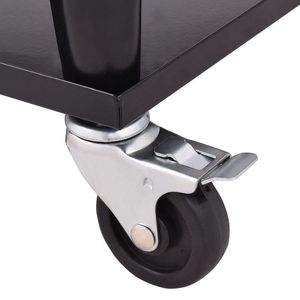 80 Quart Stainless Steel Patio <b>Rolling</b> Cooler <b>Box</b> for Ice Beverages - Product Image 2