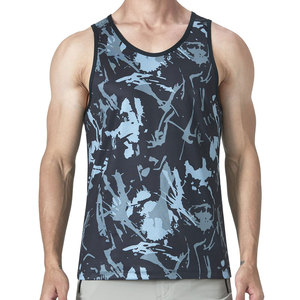 เสื้อกล้ามออกกำลังกายลำลองสำหรับผู้ชาย - โลโก้และสีตามสั่ง ระบายอากาศได้ดี แห้งเร็ว เป็นมิตรกับสิ่งแวดล้อม ผลิตจากโพลีเอสเตอร์/ผ้าฝ้าย ผลิตในประเทศปากีสถาน - Product Image 1