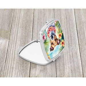 Miroir de maquillage de voyage compact pliant Jack Russell Terrier Luau Design décoratif cadeau pour femmes et filles - Product Image 2