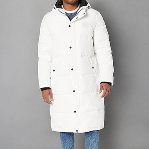 Chaqueta parka extra larga de tela arquítica para hombre, abrigo de invierno con capucha y aislamiento térmico, ropa de abrigo resistente para clima frío - Product Image 6