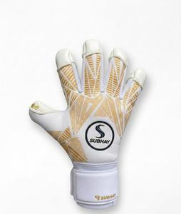 Guantes de Portero de Fútbol Sunhans, Dedos Completos, Color Blanco y Dorado, Impresión por Sublimación, Antideslizantes, Transpirables, Correa de Muñeca Ajustable, Unisex - Product Image 5