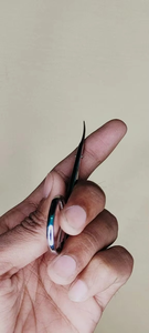 Ciseaux à cuticules professionnels pliables en acier inoxydable à pointe incurvée, nouveau design, logo personnalisé, outils de manucure - Product Image 2