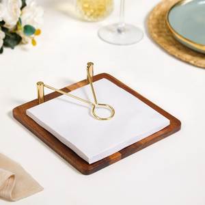 Wood Bohemian Design <b>Vanity</b> Tissue Box Cover Decorative Facial Tissue Holder Durable Eco-Friendly Bathroom Bedroom <b>Table</b> Box - Product Image 6