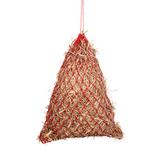 Horse Hay Net Durable Red Poly Rope Slow Feed Hay Bag <b>Strong</b> Knotted Hanging Net Heavy Duty Stable Feeding Equestrian Use - Product Image 1