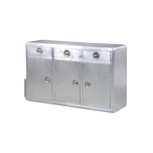 Buffet vintage industriel style aviateur avec aluminium - Product Image 5