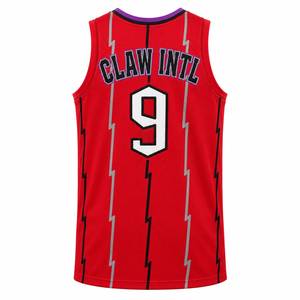 เสื้อบาสเก็ตบอล Claw Intl สีแดง พิมพ์ลายแบบรีดร้อน เสื้อกล้ามยูนิเซ็กซ์ หมายเลข 9 สำหรับวัยรุ่น แห้งเร็ว สายปรับได้ ระบายอากาศได้ดี - Product Image 5