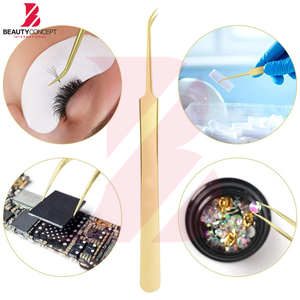 Pinzas de Acero Inoxidable Reforzadas, Punta Puntiaguda para Depilar Cejas y Extensión de Pestañas, Juego de Pinzas de Alta Precisión - Product Image 5