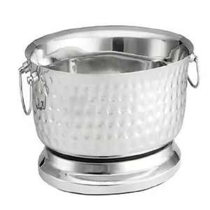 Round Aluminum Wine Cooler <b>Gold</b> Plated <b>Ice</b> <b>Bucket</b> from India Wholesale Beverage Tub And Bar Tool At Cheap Price - Product Image 2