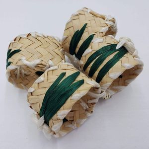 Bohemian Embroidered Palm Tree Cotton Napkins Set 6Pcs Rectangle 70x150cm Handmade <b>Table</b> Decoration Home Use - Product Image 3