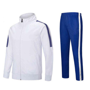 Survêtement Homme Rayé en Polyester à Manches Longues avec Fermeture Éclair, Coupe Droite, Idéal pour le Sport et l'Entraînement, Collection Printemps – Meilleure Vente - Product Image 1