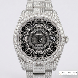 Montre de qualité supérieure en alliage antique, acier inoxydable, argent, moissanite, quartz, 20 mm, élégante et durable pour un usage quotidien - Product Image 1