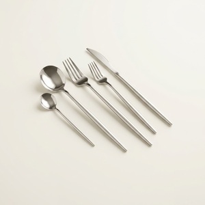 Great Quality Silverware Set Premium Ornate Scrollwork Design High End <b>Flatware</b> For Formal Dining Weddings & Hotels Decorative - Product Image 4
