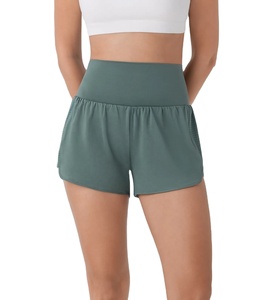 Custom Logo Comfortable Short Women's <b>Top</b> with <b>Sequins</b> Pearls and Pattern Mid Waist Soft Fabric 'Hot Shorts' - Product Image 1