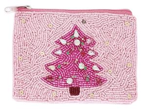 New Latest Design Hand Embroidery Coin Purse Green White Red Beaded Tree for Home Decor and <b>Party</b> Coin <b>Bag</b> - Product Image 2