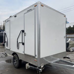 Práctico y en Oferta: Remolque Sanitario Portátil para Exteriores con Doble Descarga, 2 Cabinas, para Camiones, Uso Temporal, Móvil, para Adultos, Campamentos y Emergencias - Product Image 1