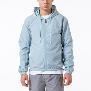 Streetwear <b>Thin</b> Unisex Casual Polyester Cargo Windbreaker <b>Jackets</b> with Hood <b>Waterproof</b> & Breathable Zipper Closure Customizable - Product Image 1