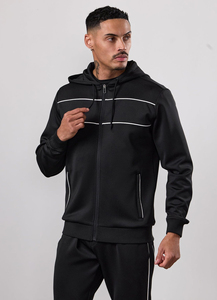 Conjunto Deportivo de Felpa para Hombre, Estilo Casual de Invierno, Lavado Ácido, Chaqueta con Cierre Completo, Pantalones Deportivos, Bolsillos de Forro Polar Transpirable, Tela de Alta Calidad - Product Image 4