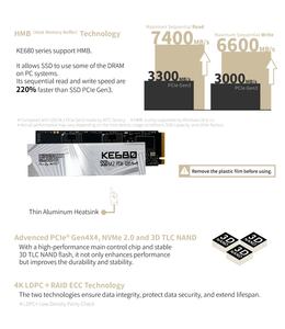 [KINGSMAN AITC] ssd nvme m2 2 To PCIe interne Gen4X4 M.2 2280 DRAMless pour PS5 - Product Image 4