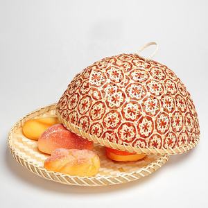 Bandeja de mimbre para servir comida, accesorio hecho a mano de varios tamaños, bandejas de restaurante usadas con asas, embalaje con logotipo personalizado, fabricante de Vietnam - Product Image 6