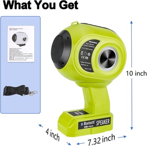 <span class=keywords><strong>Altavoz</strong></span> Bluetooth Inalámbrico para Batería Ryobi de 18v, Emparejamiento TWS, BT5.3, Entrada AUX TF USB, <span class=keywords><strong>Altavoz</strong></span> Bluetooth Portátil para Fiestas en Casa - Product Image 5