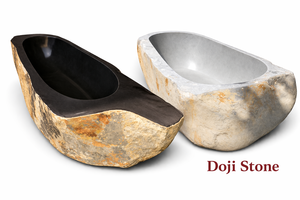 Freestanding Modern Oval/Rectangle Solid Stone Bathtub-Smooth Matte Soaking Tub for Bathrooms - Product Image 4