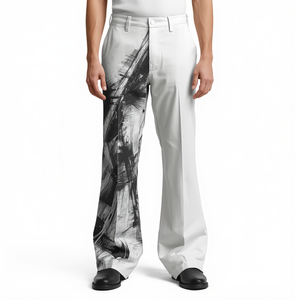 Pantalones Deportivos MATEX para Hombre, Impresión Digital, Poliéster/Algodón, Cintura Elástica, Estilo Flare, para Invierno - Product Image 1