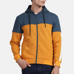 Men's Heavyweight Full Zip Hoodie Premium Cotton Fleece Sweatshirt Long Sleeve Drawstring Hood - Product Image 1