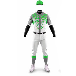 Uniforme de Béisbol, Nuevo, de Alta Calidad, Hecho a Medida, Transpirable, 100% Poliéster, para Béisbol y Sóftbol, para Todas las Temporadas - Product Image 4