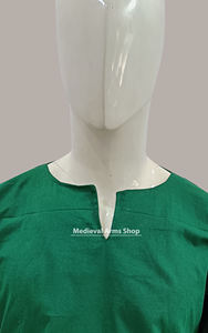 Túnica Medieval Verde de Algodón, Camisa de Disfraz Vikingo de Longitud Completa, Ropa de Guerrero Caballero para Representaciones Renacentistas, Halloween y Pascua - Product Image 2