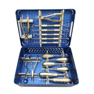 ชุดเครื่องมือผ่าตัดทางทันตกรรม RWS INSTRUMENTS ทำจากสแตนเลสสตีล แบบใช้มือ ด้ามจับแบบมีเบาะ รุ่นดีลักซ์ คลาส I ใช้ซ้ำได้ สีเงิน ชุด 12 ชิ้น CE 1 - Product Image 5