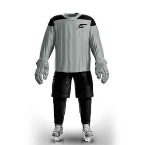 Ensemble d'uniformes de hockey sur glace respirant et à séchage rapide pour équipe, production OEM, 100 % polyester de qualité supérieure - Product Image 1