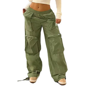 <b>Women</b> Drawstring Waist Trousers <b>Women</b> Relaxed Fit Casual <b>Pants</b> <b>Women</b> Wide Leg Streetwear Trousers <b>Women</b> Loose Fit Fashion - Product Image 1