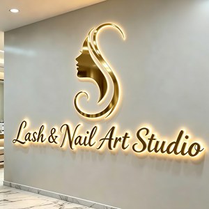 Custom Led Business <strong>Sign</strong> Led Letter <strong>Sign</strong> 3D Backlit Acrylic Signage for Beauty Hair Salon Wall Logo Led Lighting Signs - Product Image 3