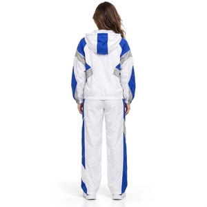 <b>Women</b> <b>Windbreaker</b> Tracksuit Custom Training Jacket Trouser Set Polyester Fabric Quick Dry Lightweight Construction Comfortable - Product Image 2