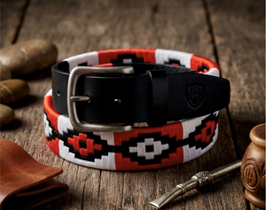 Ceinture en cuir artisanale ROYAL INTERNATIONAL pour hommes |   Fil ciré équestre de qualité supérieure, durable, personnalisable en couleur et taille - Product Image 4