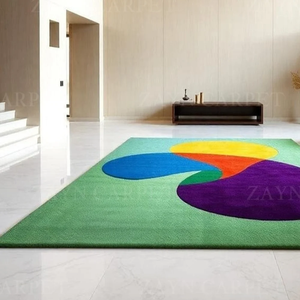 Alfombra Decorativa de Lujo, Hecha a Mano, de Lana, Diseño Abstracto, para Interiores y Exteriores, Decoración del Hogar, Alfombra Moderna con Patrón Abstracto - Product Image 2