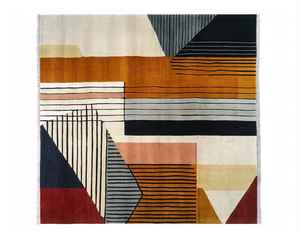 Alfombras de Lana Fina 100% Hechas a Mano, Alfombras con Diseño Floral y Corte en Bucle para Sala de Estar/Habitación Infantil, Alfombras de Estilo Moderno - Product Image 4