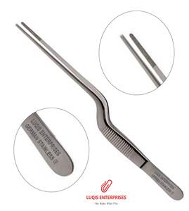 Pinces à dissection Gillies fines 1x2 à dents dentelées, instrument chirurgical en acier inoxydable, pinces médicales de précision - Product Image 1