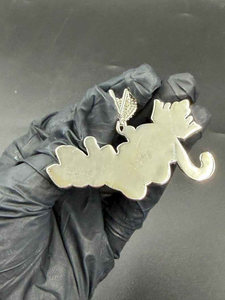Pendentif personnalisé Jayla avec nom, diamant, écriture cursive, couronne, cœur, style hip-hop, plaqué or ou argent, bijou personnalisé, cadeau - Product Image 5